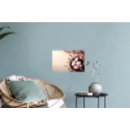 Roze - Bloesems - Eieren Muursticker klein -plant