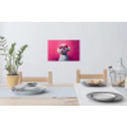 Pink - Hond - Bubbel Muursticker klein -eettafel