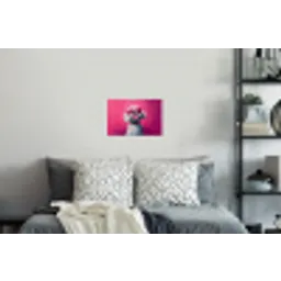 Pink - Hond - Bubbel Muursticker klein -slaapkamer