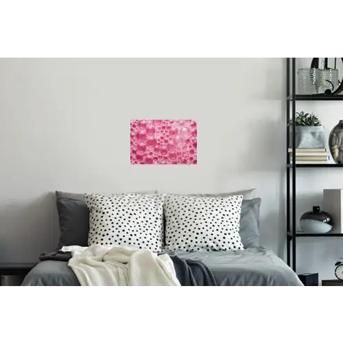 Roze - Schuim - Bubbels Muursticker klein -slaapkamer