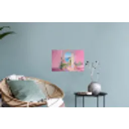 Roze - Buiten - Verf Muursticker klein -plant