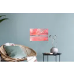 Roze - Surfen - Zee Muursticker klein -plant