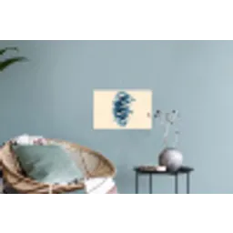 Vissen - Minimalistisch - Blauw Muursticker klein -plant