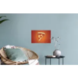 Pizza - Kaas - Rood - Pepperoni Muursticker klein -plant