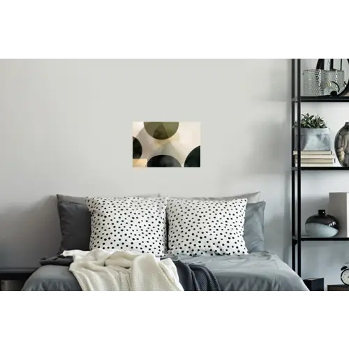 Vlakken - Abstract - Beige - Cirkels Muursticker klein -slaapkamer