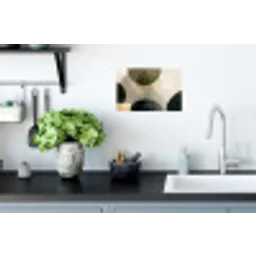 Vlakken - Abstract - Beige - Cirkels Muursticker klein -keuken