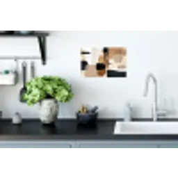 Vlakken - Abstract - Zwart - Strepen Muursticker klein -keuken