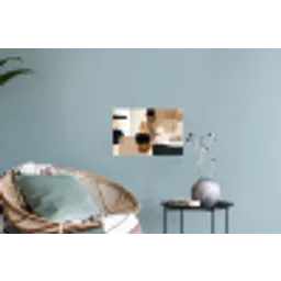 Vlakken - Abstract - Zwart - Strepen Muursticker klein -plant