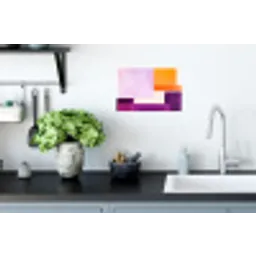 Vlakken - Abstract - Rechthoekig - Oranje Muursticker klein -keuken