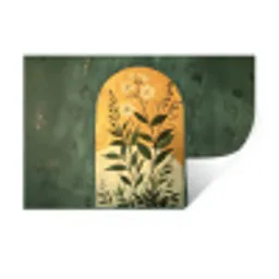 Plant - Bloemen - Wit Muursticker klein -3d
