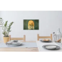 Plant - Bloemen - Wit Muursticker klein -eettafel