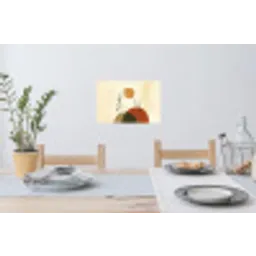 Planten - Abstract - Vormen Muursticker klein -eettafel