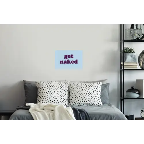 Speels - Boodschap - Blauw Muursticker klein -slaapkamer