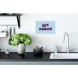 Speels - Boodschap - Blauw Muursticker klein -keuken