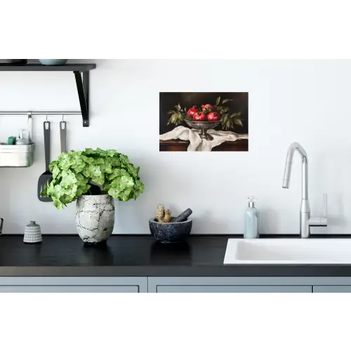 Granaatappels - Klassiek - Vintage Muursticker klein -keuken