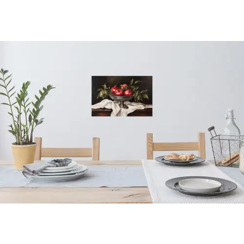 Granaatappels - Klassiek - Vintage Muursticker klein -eettafel