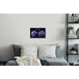 Porselein- Kersen - Delfts - Blauw Muursticker klein -slaapkamer