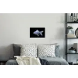 Porselein - Goudvis - Delfts - Blauw Muursticker klein -slaapkamer