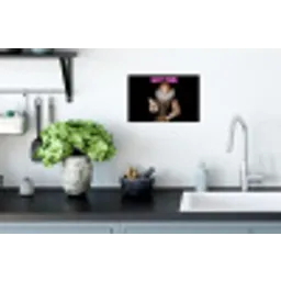 Portret - Humor - Neon Muursticker klein -keuken