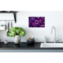 Paars - Bubbels - Schuim Muursticker klein -keuken