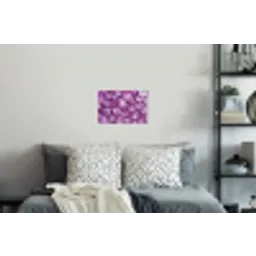 Paars - Uien - Close up Muursticker klein -slaapkamer