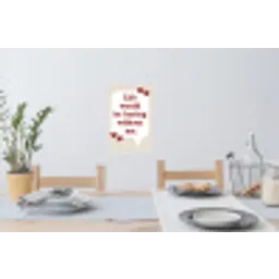 Quote - Tekstballon - Hartjes Muursticker klein -eettafel