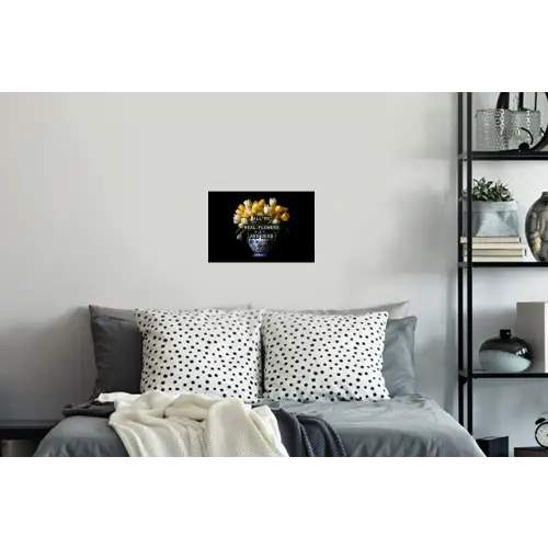 Quotes - Bloem - Tulp - Geel Muursticker klein -slaapkamer