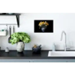 Quotes - Bloem - Tulp - Geel Muursticker klein -keuken