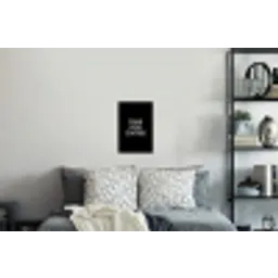 Quotes - Letters - Koffie - Zwart Muursticker klein -slaapkamer