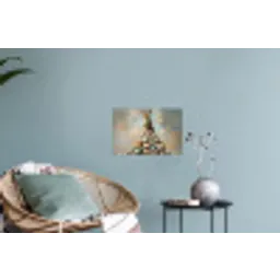 Konijn - Eieren - Kleurrijk Muursticker klein -plant