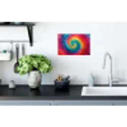 Regenboogkleuren - Tie dye - Muursticker klein -keuken