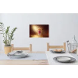 Framboos - Smoothie - Drinken - Roze Muursticker klein -eettafel