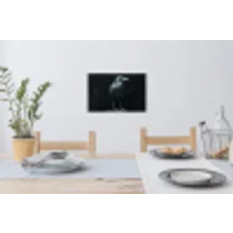 Raaf - Vogels - Zwart Muursticker klein -eettafel