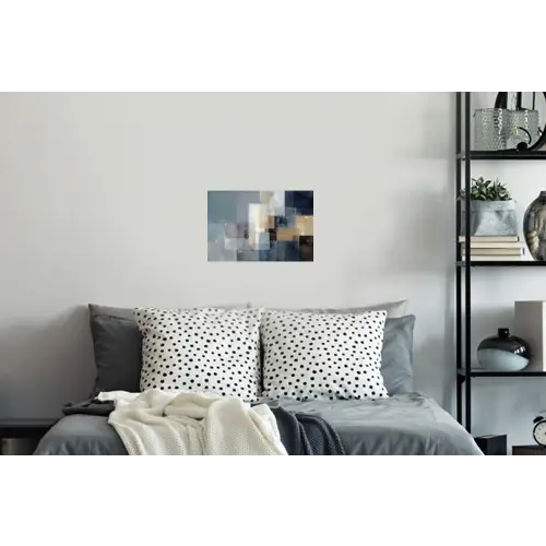 Rechthoeken - Abstract - Blauw Muursticker klein -slaapkamer