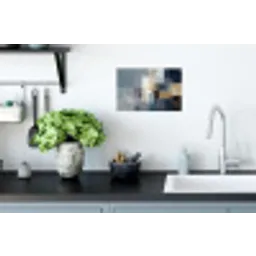 Rechthoeken - Abstract - Blauw Muursticker klein -keuken