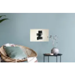 Rechthoeken - Penseelstreken - Abstract - Zwart Muursticker klein -plant
