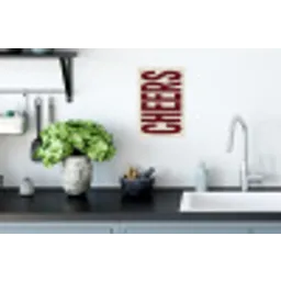Red - Cheers - Decoratie - Beige Muursticker klein -keuken