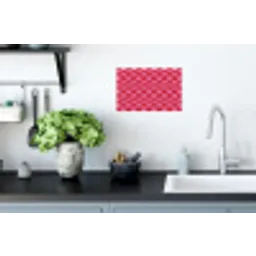 Rood - Roze - Schaakbord - Valentijn Muursticker klein -keuken
