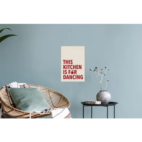 Rood - Quote - Kersen Muursticker klein -plant