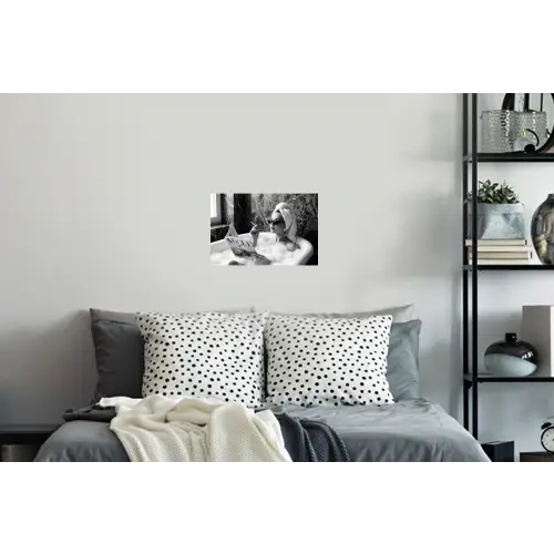 Relaxt - Bad - Zwart - Wit Muursticker klein -slaapkamer