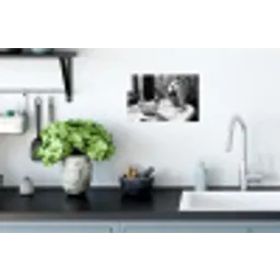 Relaxt - Bad - Zwart - Wit Muursticker klein -keuken
