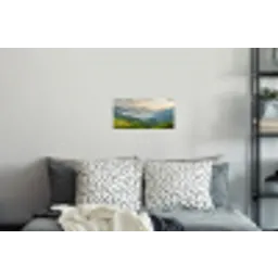 Rijstvelden - Bergen - Groen - Natuur Muursticker klein -slaapkamer