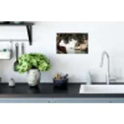 Rotsen - Zee - Boom - Groen Muursticker klein -keuken