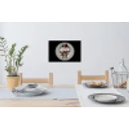 Rose - Strik - Bestek Muursticker klein -eettafel