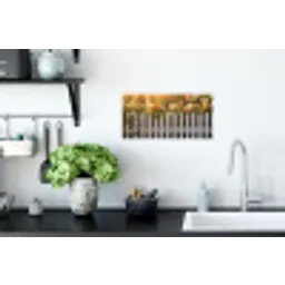Rozen - Hek - Zonlicht Muursticker klein -keuken