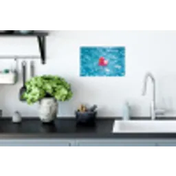 Badeend - Dobberend - Roze Muursticker klein -keuken