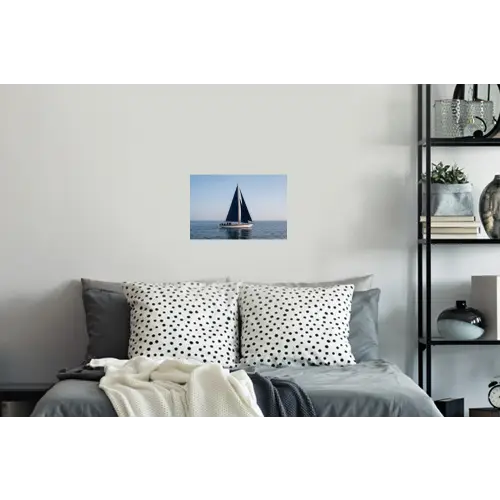 Zeilboot - Zee - Blauw Muursticker klein -slaapkamer
