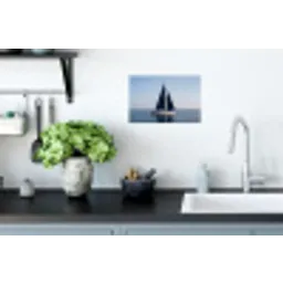 Zeilboot - Zee - Blauw Muursticker klein -keuken