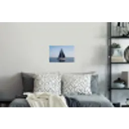 Zeilboot - Zee - Blauw Muursticker klein -slaapkamer