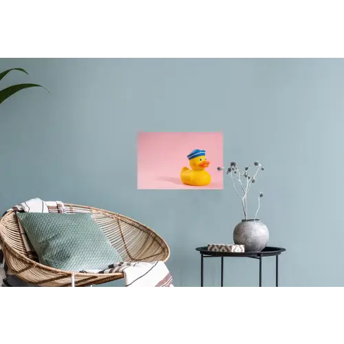 Matroos - Eend - Roze Muursticker klein -plant